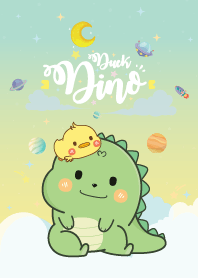 Dino&Duck Baby Galaxy Pastel Green