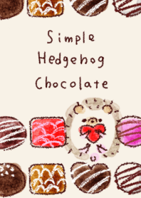 simple Hedgehog chocolate beige.