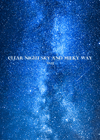 晴朗的夜空和銀河