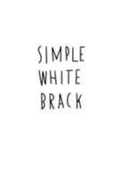 simple black White.