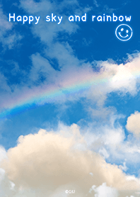 Happy sky and rainbow from Japan