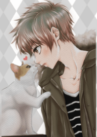 Cat and boy friendship JP