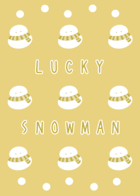 LUCKY SNOWMAN/DUSTY YELLOW