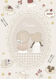 Retro Girl Theme 2 / Picnic with Friends
