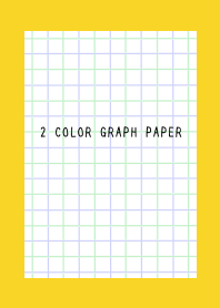 2 COLOR GRAPH PAPER/GREEN&PUR/YELLOW/RED