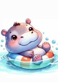 Moo Dong little hippo round body n.7