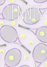 水彩風 テニスきせかえ ◆紫◆