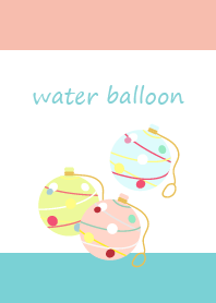 cute water balloon on pink for JP