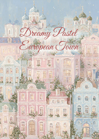 Dreamy Pastel European Town