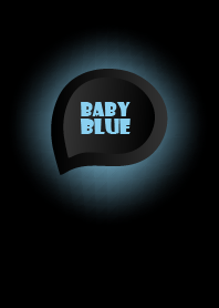 Baby Blue Button In Black V.5
