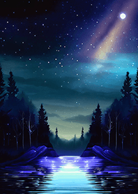 Beautiful starry night view#2355