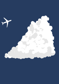 空と雲と飛行機