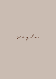 simple logo  - D beige