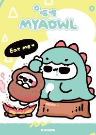MYAOWL's dinosaur & meat 2023 LET'S DRAW