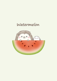 Hedgehog and Shimaenaga -watermelon- gr