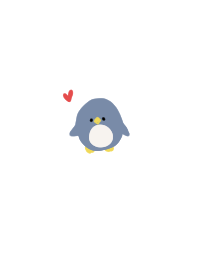 A cute and relaxed penguin.