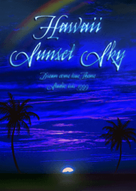 Hawaii sunset sky Blue