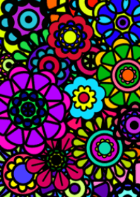 カラフルで可愛いお花。