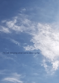 I'm not denying what we've done so far