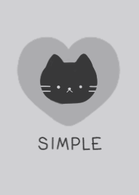 SIMPLE CAT 03  - gray & black