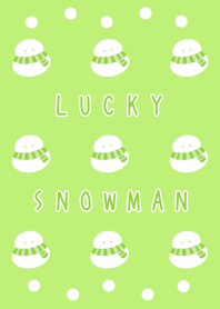 LUCKY SNOWMAN-YELLOW GREENj
