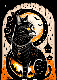halloween cat D407e1