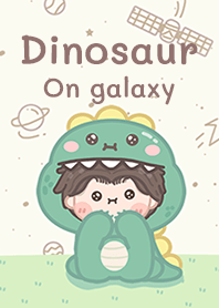 Dinosaur Boy on galaxy!