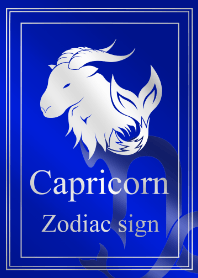 Zodiac signs -Capricorn Silver blue2019-