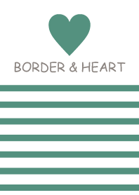 BORDER & HEART -SMOKYGREEN-