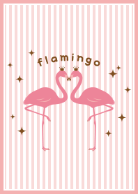 Stripe Flamingo