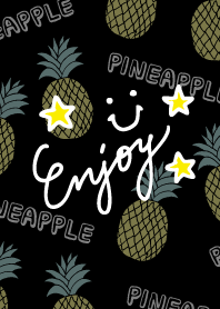 Smile pineapple - black2-