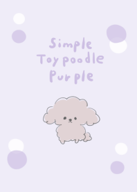 simple toy poodle purple.
