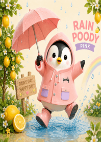 Rainy Day POODY-Pink