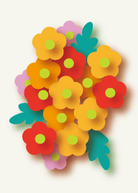 Cutout picture-like flowers