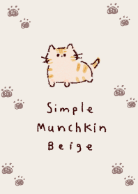 simple Munchkin beige Cat.