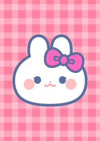 Pink ribbon rabbit theme