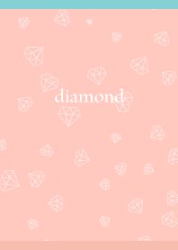 simple diamond on pink & light blueJP