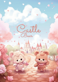 cute bears in magic castle