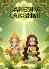 พระพิฆเนศ,พระแม่ลักษมี=ร่ำรวย,มั่งมี