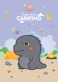 Angry Dino Camping Violet
