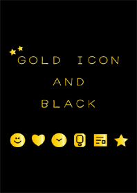 GOLD ICON AND BLACK