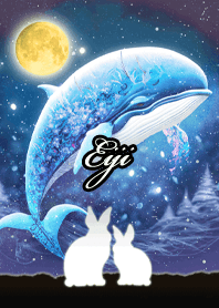 Eiji Beautiful rabbit & whale