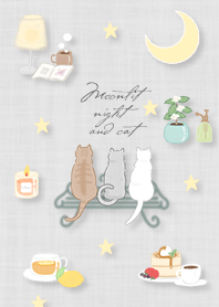 Moonlit night and cat 01_2