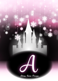 A-Initial-Snow Castle-Baby pink