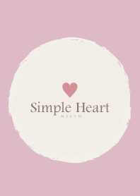 Simple Heart-Dusky Pink.MEKYM 19