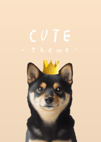 CUTE! - Shiba Inu BK - crown/pale orange