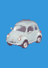 Car Pixel Art Theme  Blue 02