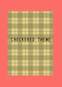 DUSTY YELLOW CHECKERED THEME/VERMILION