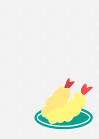 Fried shrimps on white