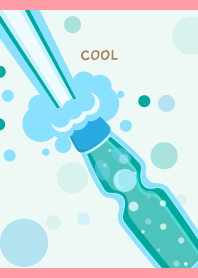 cool cider on light pink